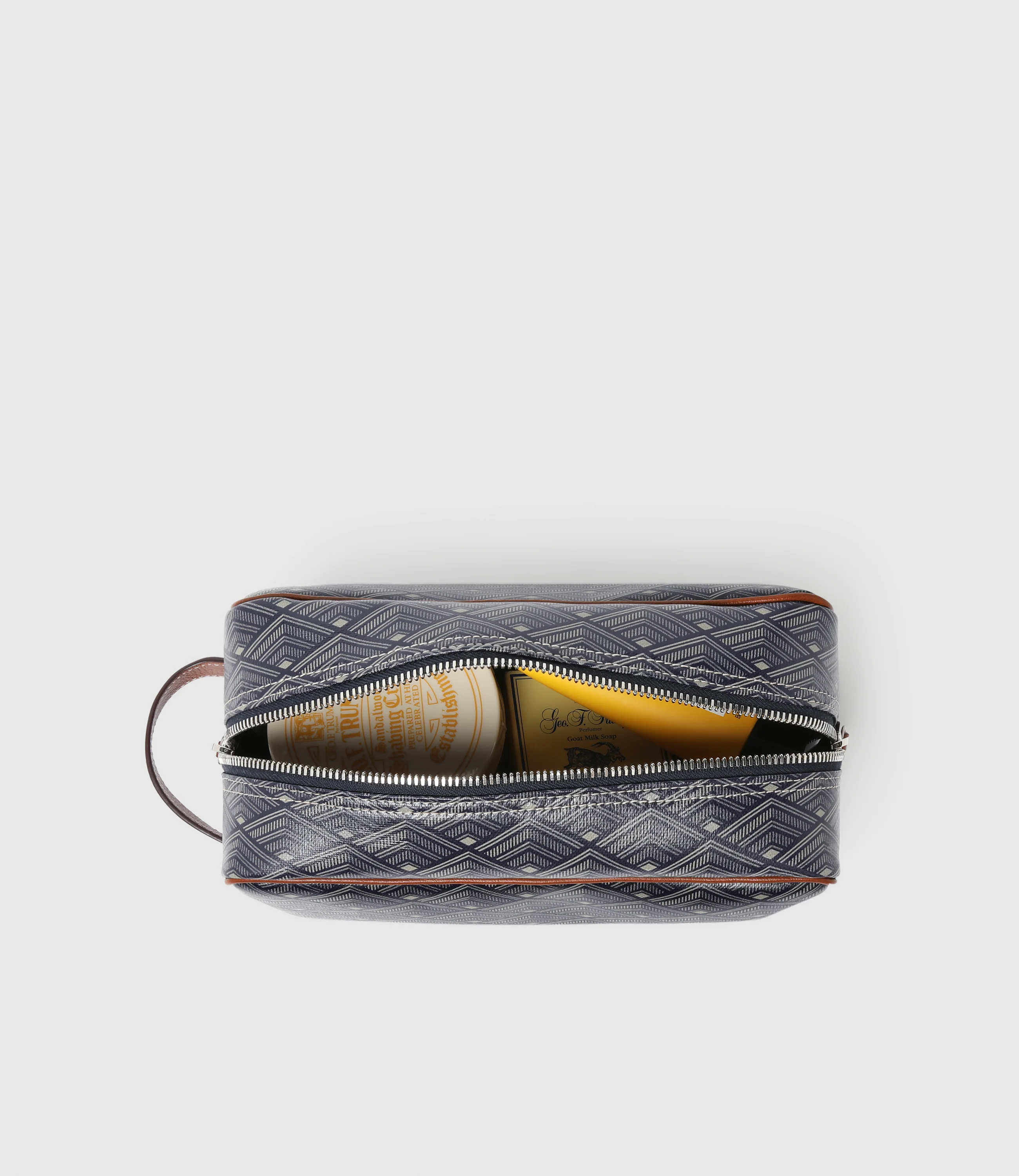 Wash Bag Signature Canvas Navy - Image 4