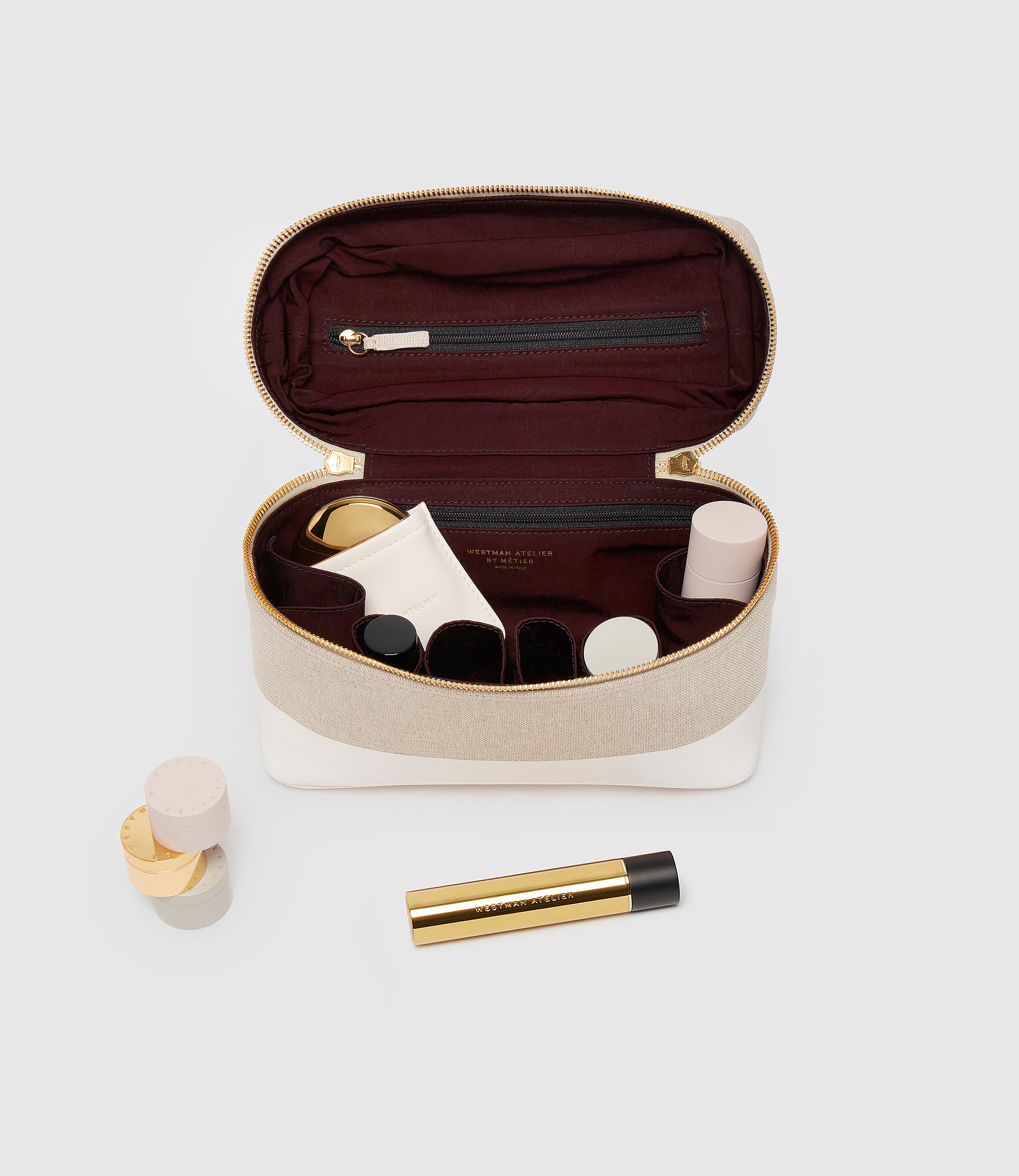 Westman Atelier By Métier Makeup Train Case Linen - Image 4