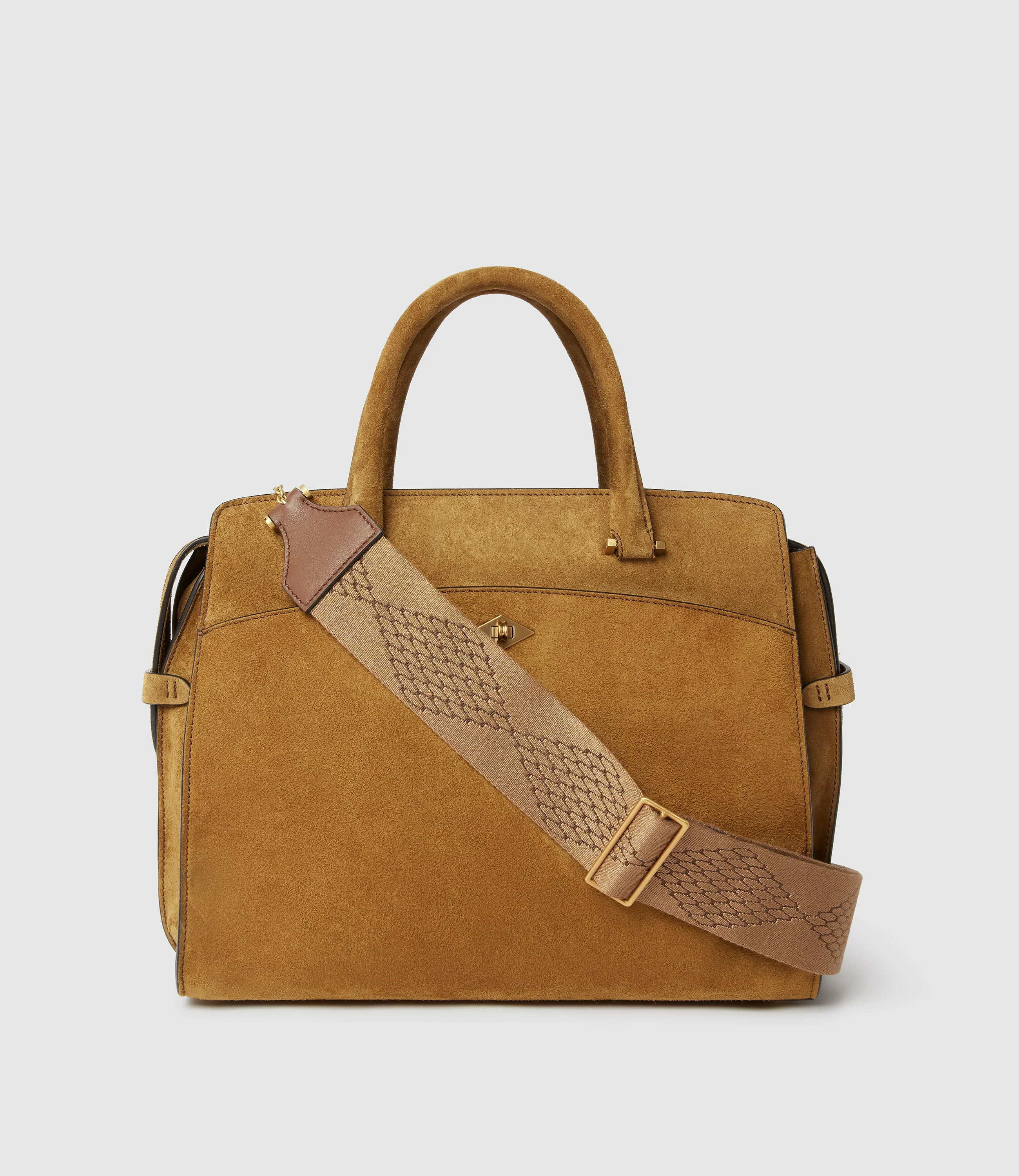 Women's Diamond Webbing Strap Havana - Image 3