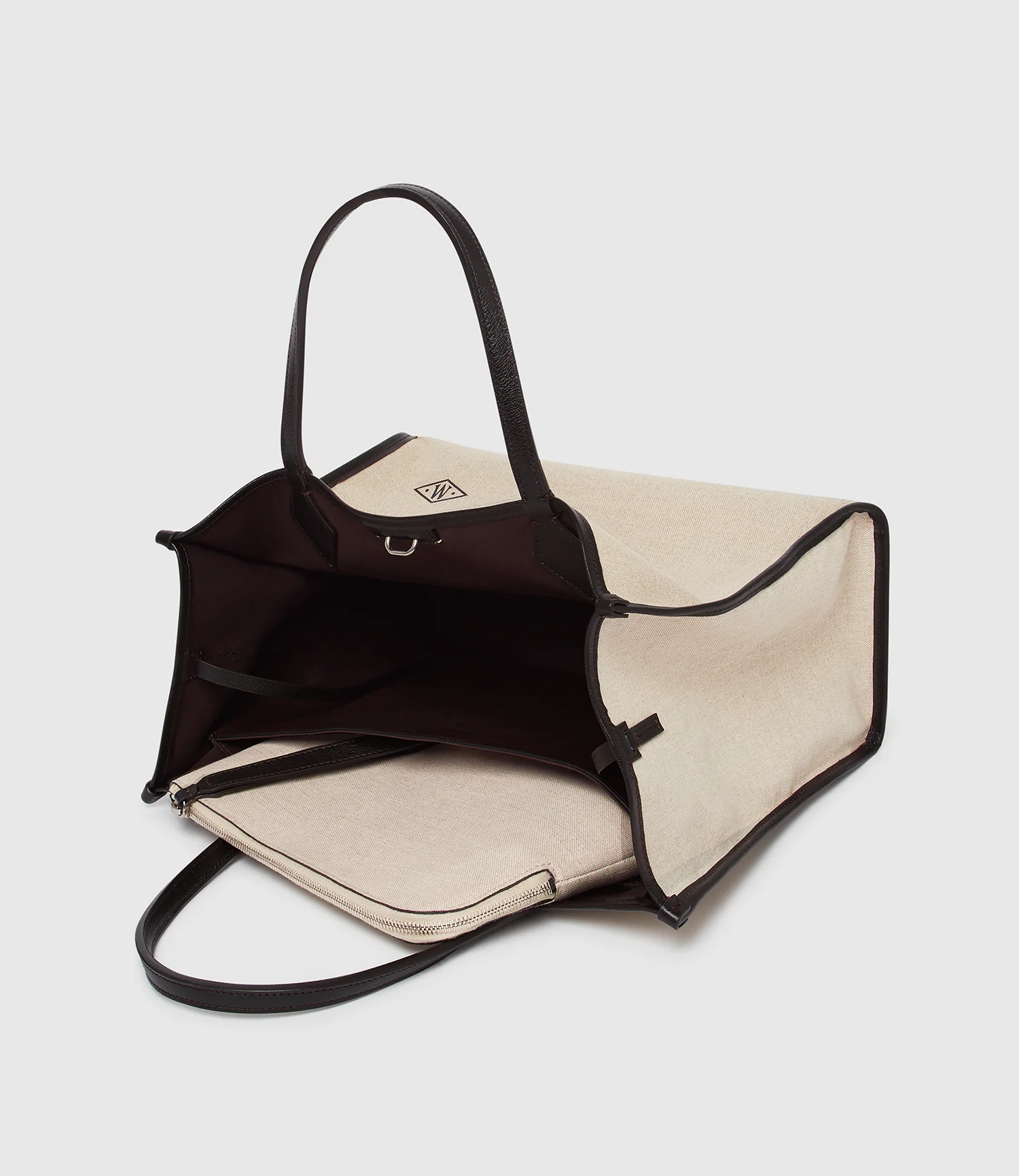 Wristlet Clutch Natural Linen With Elvis Cacao - Image 6
