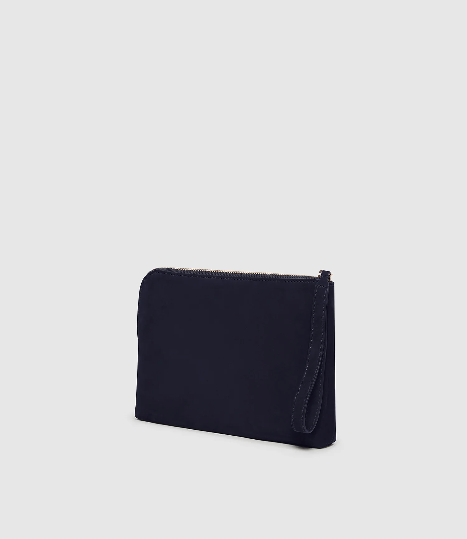 Wristlet Clutch Nubuck Navy - Image 4