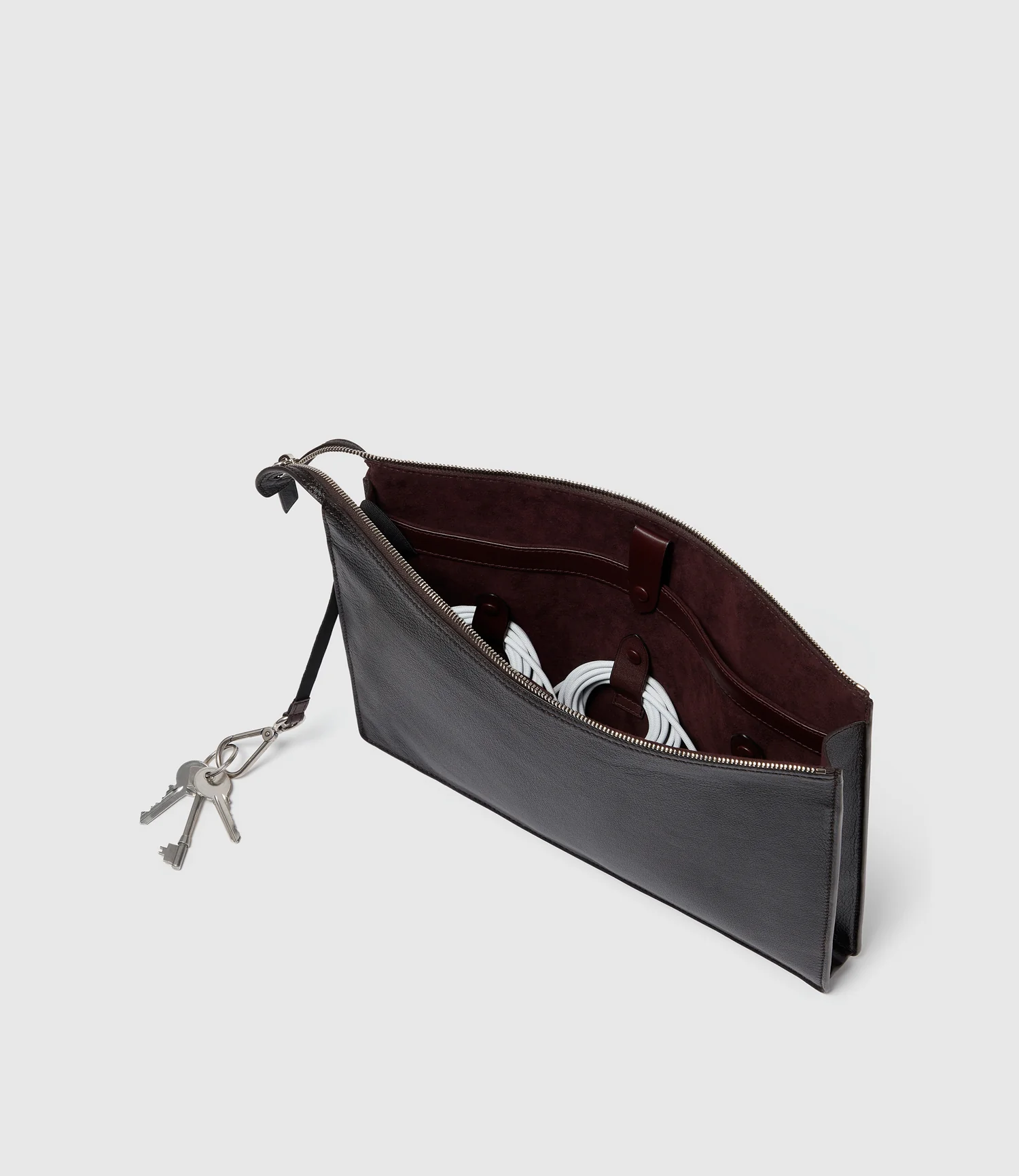 Zip Top Document Holder Buffalo Cacao - Image 3
